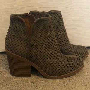 Perforated Ankle Boots
